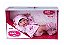 Boneca Anny Doll Baby Menina Reborn Macacão Babador Cor:2 - Imagem 1