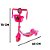 Patinete Infantil 03 Rodas Com Cesta, Musica e Luz Rosa - Imagem 8