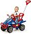 Carrinho Passeio Infantil Empurrador Pedal Bebe Cross Azul - Imagem 9