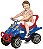 Carrinho Passeio Infantil Empurrador Pedal Bebe Cross Azul - Imagem 10