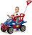 Carrinho Passeio Infantil Empurrador Pedal Bebe Cross Azul - Imagem 3