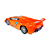 Carrinho De Controle Remoto Super Lamborghini Laranja - Imagem 5