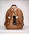 MOCHILA BOLSA FEMINIA MARROM EM PU CHENSON - Imagem 7