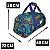 BOLSA MALA DE VIAGEM PEQUENA FLORAL AZUL CHENSON - Imagem 8