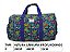 BOLSA MALA DE VIAGEM PEQUENA FLORAL AZUL CHENSON - Imagem 2