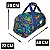 BOLSA MALA DE VIAGEM PEQUENA FLORAL AZUL CHENSON - Imagem 7