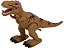 DINOSSAURO COM SOM E LUZ SOLTA OVO DINOPARK BEE TOYS Cor:Marrom - Imagem 1
