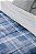Coberdrom Dupla Face Com Sherpa Estampado Queen 2,20mx2,40m Xadrez Azul - Imagem 3