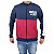 Jaqueta De Moletom Com Ziper Adulto Azul Vermelho Yellowl G - Imagem 3