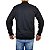 Jaqueta De Moletom Com Ziper Adulto Preto e Cinza Yellowl GG - Imagem 3