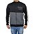 Jaqueta De Moletom Com Ziper Adulto Preto e Cinza Yellowl GG - Imagem 1