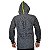 Jaqueta De Moletom Com Ziper Adulto Preto Mescla Yellowl G - Imagem 5