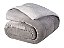 Coberdrom Dupla Face Com Sherpa Liso Queen 2,40mx2,60m Cinza - Imagem 3