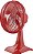 Ventilador Britania Protect 30 Six, 55w 127V VERMELHO - Imagem 2