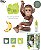 Boneco Caco Macaco Vinil - C/ Acessorios - 33cm Altura - Omg - Imagem 2