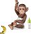 Boneco Caco Macaco Vinil - C/ Acessorios - 33cm Altura - Omg - Imagem 1