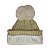 Touca Feminina Forrada Com pompom GorrO de inverno Bege - Imagem 2