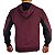 Jaqueta De Moletom Com Ziper Adulto Bordo e Preto Yellowl M - Imagem 3