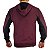 Jaqueta De Moletom Com Ziper Adulto Bordo e Preto Yellowl M - Imagem 2