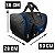 Bolsa Sacola Viagem Media 40 LITROS PRETO AZUL YS01036 YINS - Imagem 9