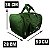 Bolsa Sacola Viagem Media 40 LITROS VERDE YS01036 YINS - Imagem 7