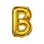 BALÃO METALICO 40CM LETRA B DOURADO NEOTRENTINA - Imagem 1