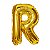 BALÃO METALICO 40CM LETRA R DOURADO NEOTRENTINA - Imagem 1