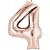BALÃO METALICO 40CM NUMERO 4 ROSE GOLD NEOTRENTINA - Imagem 1