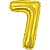 BALÃO METALICO 70CM NUMERO 7 DOURADO NEOTRENTINA - Imagem 1