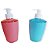 Saboneteira Porta Sabonete Liquido De Plastico Colors 350ml - Imagem 4