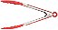 Pinça Pegador De Silicone Inox Salada Carne Churrasco 30cm - Imagem 1