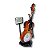 Relogio Despertador de Mesa Decorativo de Plastico Violino - Imagem 3