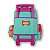 MOCHILA BOLSA DE RODINHA INFANTIL MEDIA CHENSON PICOLE - Imagem 9