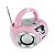 RADIO MICRO SYSTEM TOCA CD USB BLUETOOTH FM ROSA - Imagem 2