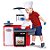 Cozinha Classic Cotiplas Pia Fogão Forno Acessorios Cor:Vermelho - Imagem 9