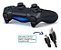 Controle Playstation 4 Com Fio Ps4 Led Joystick Video Game - Imagem 2
