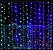 PISCA PISCA CORTINA COLORIDA COM 8 FUNÇÃO 300 LEDS - Imagem 1