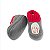 Pantufa Infantil com solado N° 21 AO 30 Cinza - Imagem 3