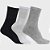 MEIA ADULTO COM 3 PARES AYUMI MASCULINA - Imagem 1