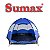 Barraca Camping 4 Lugares Azul 240x240x135cm Sumax - Imagem 5