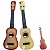 Violão De Plastico Marrom Com Palheta 45cm - Imagem 1