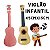Violão De Plastico Marrom Com Palheta 45cm - Imagem 3