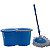 Esfregao Mop Limpeza Pratica Balde Com Rodas 13 Litros - Imagem 3