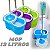 Esfregao Mop Limpeza Pratica Balde Com Rodas 13 Litros - Imagem 1