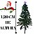 Arvore De Natal Led Fibra Otica Altura 120cm 110v - Imagem 2