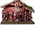 PRESEPIO DE NATAL RESINA C/9 PCS DECORADO CASA DE MADEIRA - Imagem 1