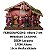 PRESEPIO DE NATAL RESINA C/9 PCS DECORADO CASA DE MADEIRA - Imagem 3