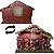 PRESEPIO DE NATAL RESINA C/9 PCS DECORADO CASA DE MADEIRA - Imagem 4