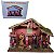 PRESEPIO DE NATAL RESINA C/9 PCS DECORADO CASA DE MADEIRA - Imagem 7