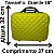 Frasqueira de Viagem Necessaire ABS Rígido 16 Cor:Amarelo - Imagem 2